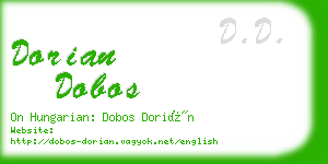 dorian dobos business card